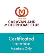 Caravan and Motorhome Club Certified Location Members Only logo