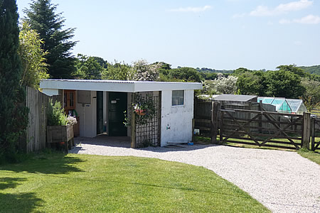 Shower block at Caravan Field