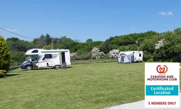 Caravan Site for Members of the Caravan and Motorhome Club only